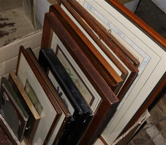 Mixed hunting, other prints and frames(-)